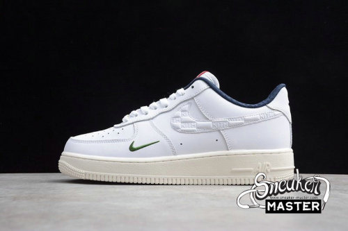 NIKE KITH X AIR FORCE 1 LOW 07 WHITE/NAVY BLUE/GREEN CU2980-193