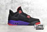 NIKE AIR JORDAN 4 RETRO NRG RAPTORS BLACK/UNIVERSITY RED-COURT PURPLE​ AQ3816-065