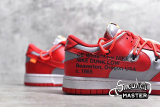 NIKE OFF-WHITE X SB DUNK LOW UNIVERSITY RED/WOLF GREY CT0856-600