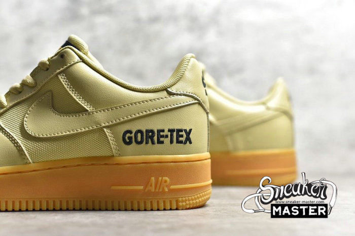 NIKE AIR FORCE 1 LOW X GORE-TEX LIGHT GREEN/BLACK/WHEAT CK2630-100