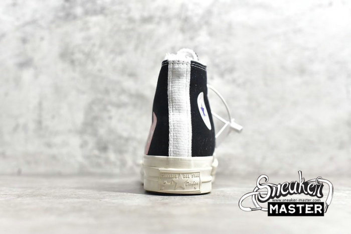 CONVERSE CHUCK TAYLOR 70S X COMME DES GARCONS PLAY HIGH BLACK/RED 150204C