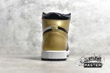 NIKE AIR JORDAN 1 RETRO HIGH NRG PATENT GOLD TOE BLACK/METALLIC GOLD-SUMMIT WHITE 861428-007