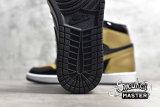 NIKE AIR JORDAN 1 RETRO HIGH NRG PATENT GOLD TOE BLACK/METALLIC GOLD-SUMMIT WHITE 861428-007