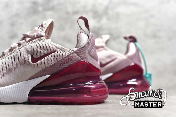 NIKE AIR MAX 270 BARELY ROSE/VINTAGE WINE-ELEMENTAL ROSE-WHITE AH6789-601