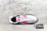 NIKE AIR MAX 90 LEATHER GS WHITE/PINK/BLUE-BLACK 833376-107