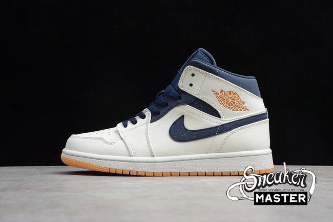 NIKE AIR JORDAN 1 RETRO MID JETER BRONZE/COLLEGE NAVY AH6342-104