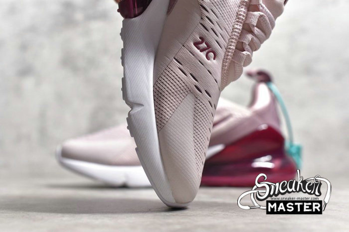 NIKE AIR MAX 270 BARELY ROSE/VINTAGE WINE-ELEMENTAL ROSE-WHITE AH6789-601