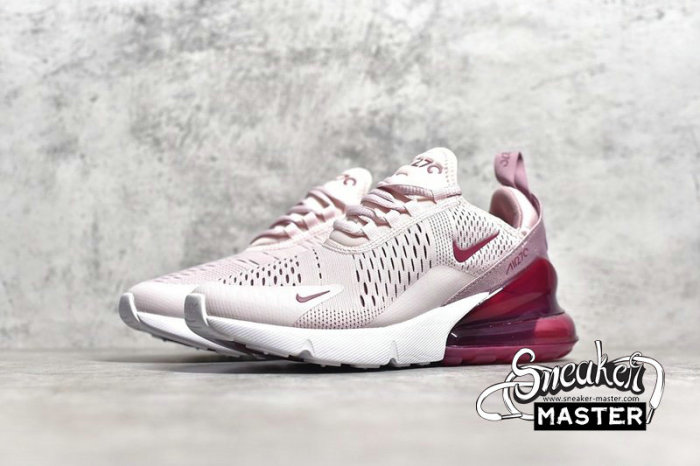 NIKE AIR MAX 270 BARELY ROSE/VINTAGE WINE-ELEMENTAL ROSE-WHITE AH6789-601