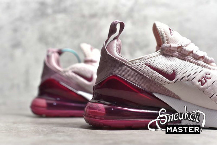 NIKE AIR MAX 270 BARELY ROSE/VINTAGE WINE-ELEMENTAL ROSE-WHITE AH6789-601
