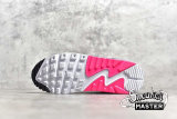 NIKE AIR MAX 90 LEATHER GS WHITE/PINK/BLUE-BLACK 833376-107