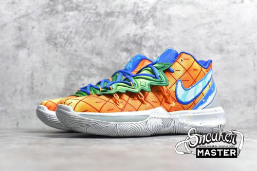 NIKE KYRIE 5 PINEAPPLE HOUSE X SPONGEBOB SQUAREPANTS ORANGE PEEL/TEAL TINT CJ6950-800