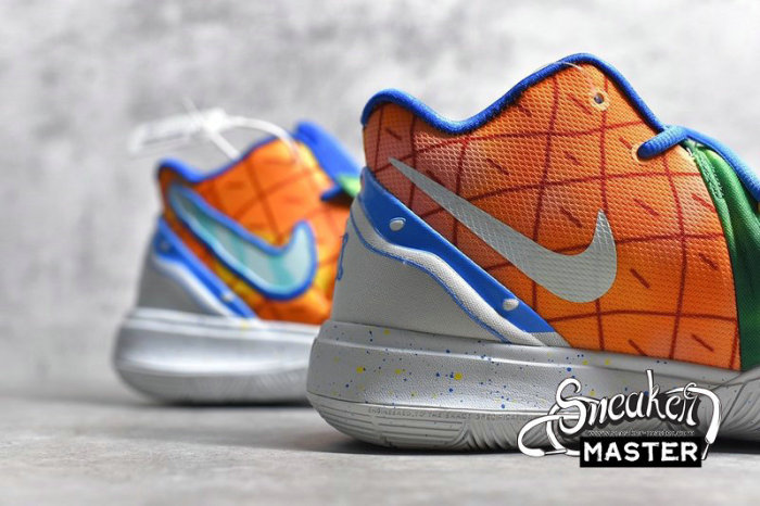 NIKE KYRIE 5 PINEAPPLE HOUSE X SPONGEBOB SQUAREPANTS ORANGE PEEL/TEAL TINT CJ6950-800