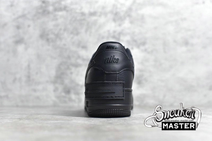 NIKE AIR FORCE 1 LOW SHADOW BLACK/BLACK/BLACK CI0917-001