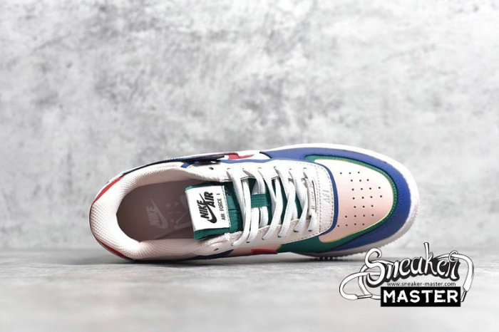 NIKE AIR FORCE 1 SHADOW MYSTIC NAVY/WHITE-ECHO PINK-GYM RED CI0919-400