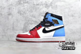 NIKE AIR JORDAN 1 RETRO HIGH OG FEARLESS WHITE/UNIVERSITY BLUE-VARSITY RED-BLACK CK5666-100