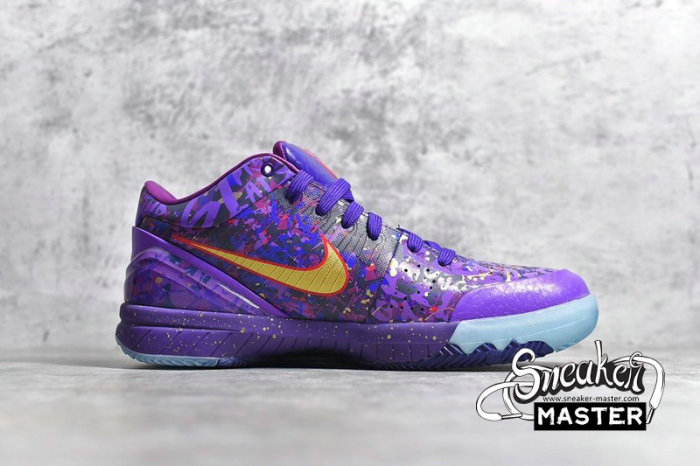 NIKE ZOOM KOBE 4 PRELUDE COURT PURPLE/METALLIC GOLD-PURPLE VENOM 639693-500