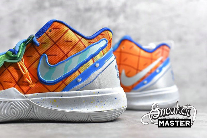NIKE KYRIE 5 PINEAPPLE HOUSE X SPONGEBOB SQUAREPANTS ORANGE PEEL/TEAL TINT CJ6950-800