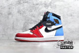 NIKE AIR JORDAN 1 RETRO HIGH OG FEARLESS WHITE/UNIVERSITY BLUE-VARSITY RED-BLACK CK5666-100