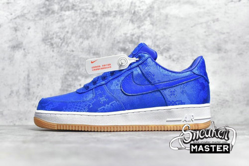 NIKE AIR FORCE 1 LOW PRM X CLOT ROYAL SILK UNIVERSITY BLUE/WHITE/GUM CJ5290-400
