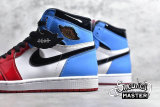 NIKE AIR JORDAN 1 RETRO HIGH OG FEARLESS WHITE/UNIVERSITY BLUE-VARSITY RED-BLACK CK5666-100