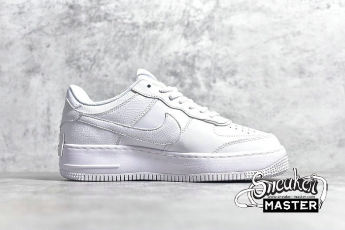 NIKE AIR FORCE 1 LOW SHADOW WHITE/WHITE/WHITE CI0919-100
