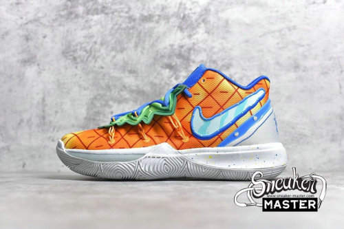 NIKE KYRIE 5 PINEAPPLE HOUSE X SPONGEBOB SQUAREPANTS ORANGE PEEL/TEAL TINT CJ6950-800