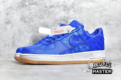 NIKE AIR FORCE 1 LOW PRM X CLOT ROYAL SILK UNIVERSITY BLUE/WHITE/GUM CJ5290-400