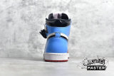 NIKE AIR JORDAN 1 RETRO HIGH OG FEARLESS WHITE/UNIVERSITY BLUE-VARSITY RED-BLACK CK5666-100