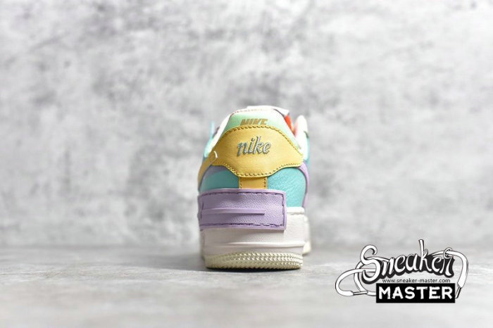NIKE AIR FORCE 1 SHADOW PALE IVORY/CELESTIAL GOLD-TROPICAL TWIST CI0919-101