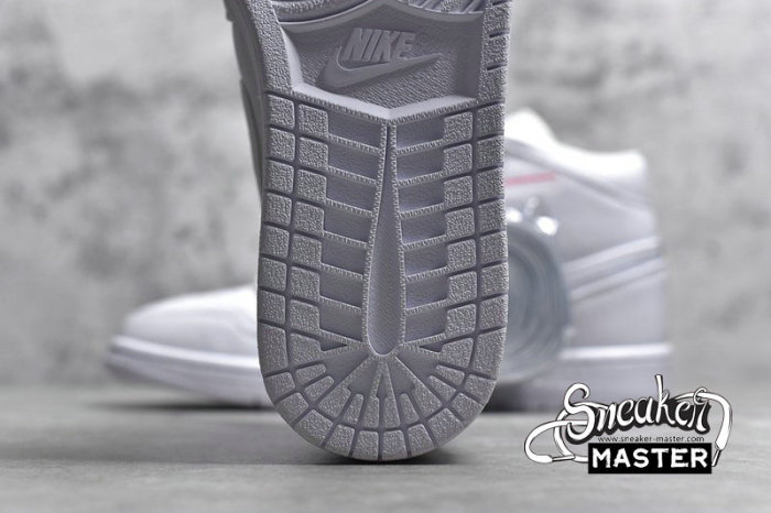NIKE AIR JORDAN 1 RETRO MID WHITE/PURE PLATINUM-WHITE 554724-104