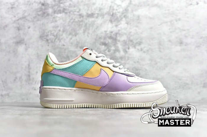 NIKE AIR FORCE 1 SHADOW PALE IVORY/CELESTIAL GOLD-TROPICAL TWIST CI0919-101