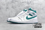 NIKE AIR JORDAN 1 MID MYSTIC GREEN WHITE/WHITE/MYSTIC GREEN CD6759-103