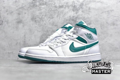 NIKE AIR JORDAN 1 MID MYSTIC GREEN WHITE/WHITE/MYSTIC GREEN CD6759-103
