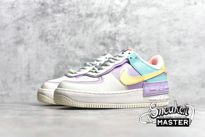 NIKE AIR FORCE 1 SHADOW PALE IVORY/CELESTIAL GOLD-TROPICAL TWIST CI0919-101