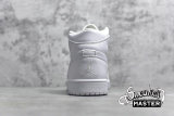 NIKE AIR JORDAN 1 RETRO MID WHITE/PURE PLATINUM-WHITE 554724-104