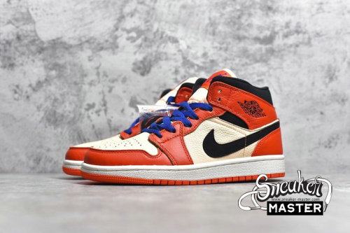 NIKE AIR JORDAN 1 RETRO MID SE TEAM ORANGE/BLACK/WHITE 852542-800
