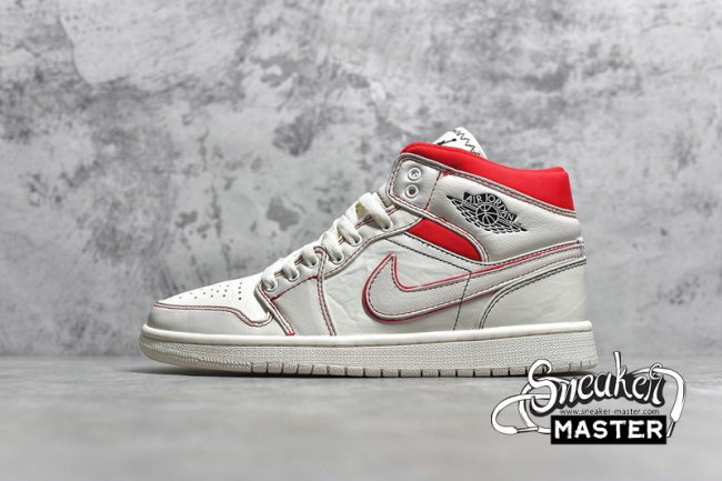 NIKE AIR JORDAN 1 RETRO HIGH OG GS PHANTOM SAIL/BLACK-PHANTOM-GYM RED-UNIVERSITY RED 575441-160