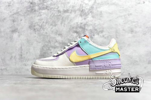 NIKE AIR FORCE 1 SHADOW PALE IVORY/CELESTIAL GOLD-TROPICAL TWIST CI0919-101