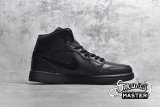 NIKE AIR JORDAN 1 MID BLACK/BLACK/BLACK 554724-090