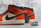 NIKE AIR JORDAN 1 RETRO MID SE TEAM ORANGE/BLACK/WHITE 852542-800