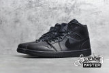 NIKE AIR JORDAN 1 MID BLACK/BLACK/BLACK 554724-090