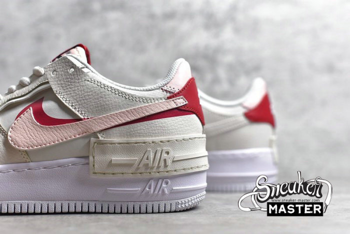 NIKE AIR FORCE 1 SHADOW PHANTOM PHANTOM/ECHO PINK/GYM RED CI0919-003