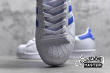ADIDAS SUPERSTAR SHOES CLOUD WHITE/BLUE BIRD/OFF WHITE FW4406