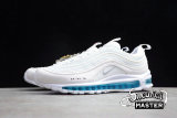 NIKE AIR MAX 97 JESUS SHOES CUSTOM X MSCHF X INRI WHITE/WHITE/BLUE 921826-101