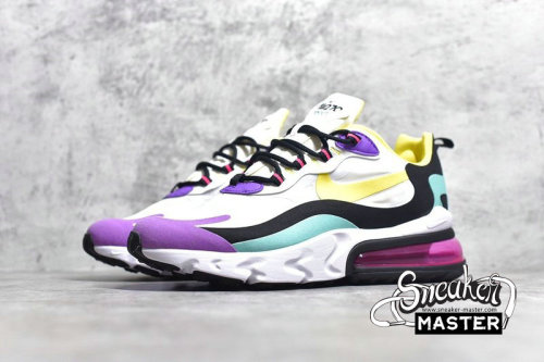NIKE AIR MAX 270 REACT BAUHAUS WHITE/DYNAMIC YELLOW-BLACK AO4971-101