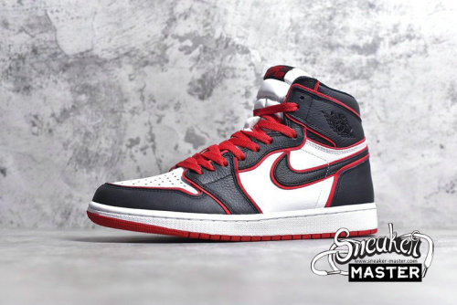 NIKE AIR JORDAN 1 RETRO HIGH OG BLOODLINE BLACK/GYM RED/WHITE 555088-062