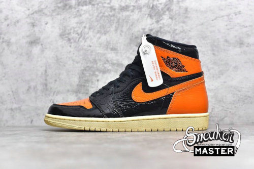 NIKE AIR JORDAN 1 RETRO HIGH OG SHATTERED BACKBOARD 3.0 BLACK/PALE VANILLA-STARFISH 555088-028
