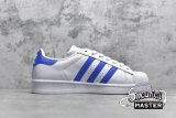 ADIDAS SUPERSTAR SHOES CLOUD WHITE/BLUE BIRD/OFF WHITE FW4406