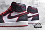 NIKE AIR JORDAN 1 RETRO HIGH OG BLOODLINE BLACK/GYM RED/WHITE 555088-062