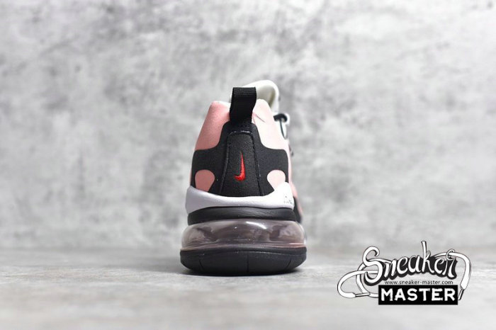 NIKE AIR MAX 270 REACT BLACK/WHITE-BLEACHED CORAL-METALLIC GOLD AT6174-005